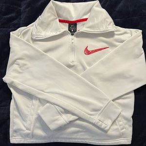 Cropped half zip wide collar Nike Dri-fit pull over